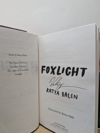 Foxlight by Katya Balen (Signed First Edition) - Fialta Books