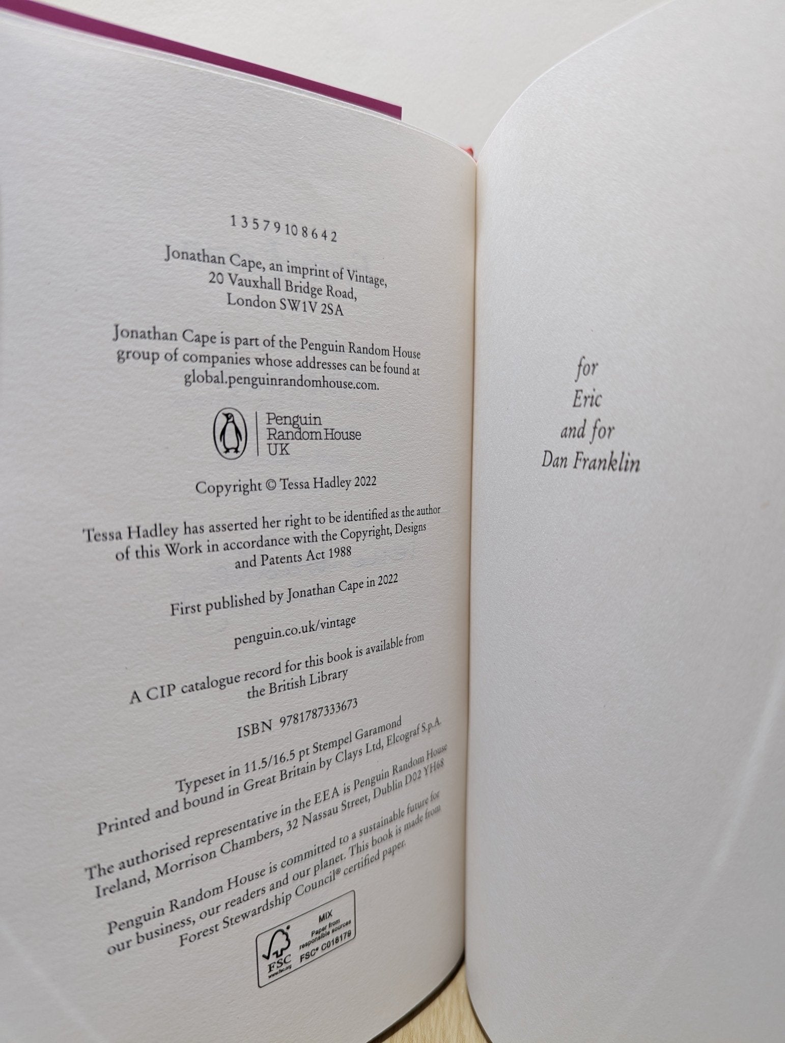 Free Love by Tessa Hadley (Signed First Edition) - Fialta Books