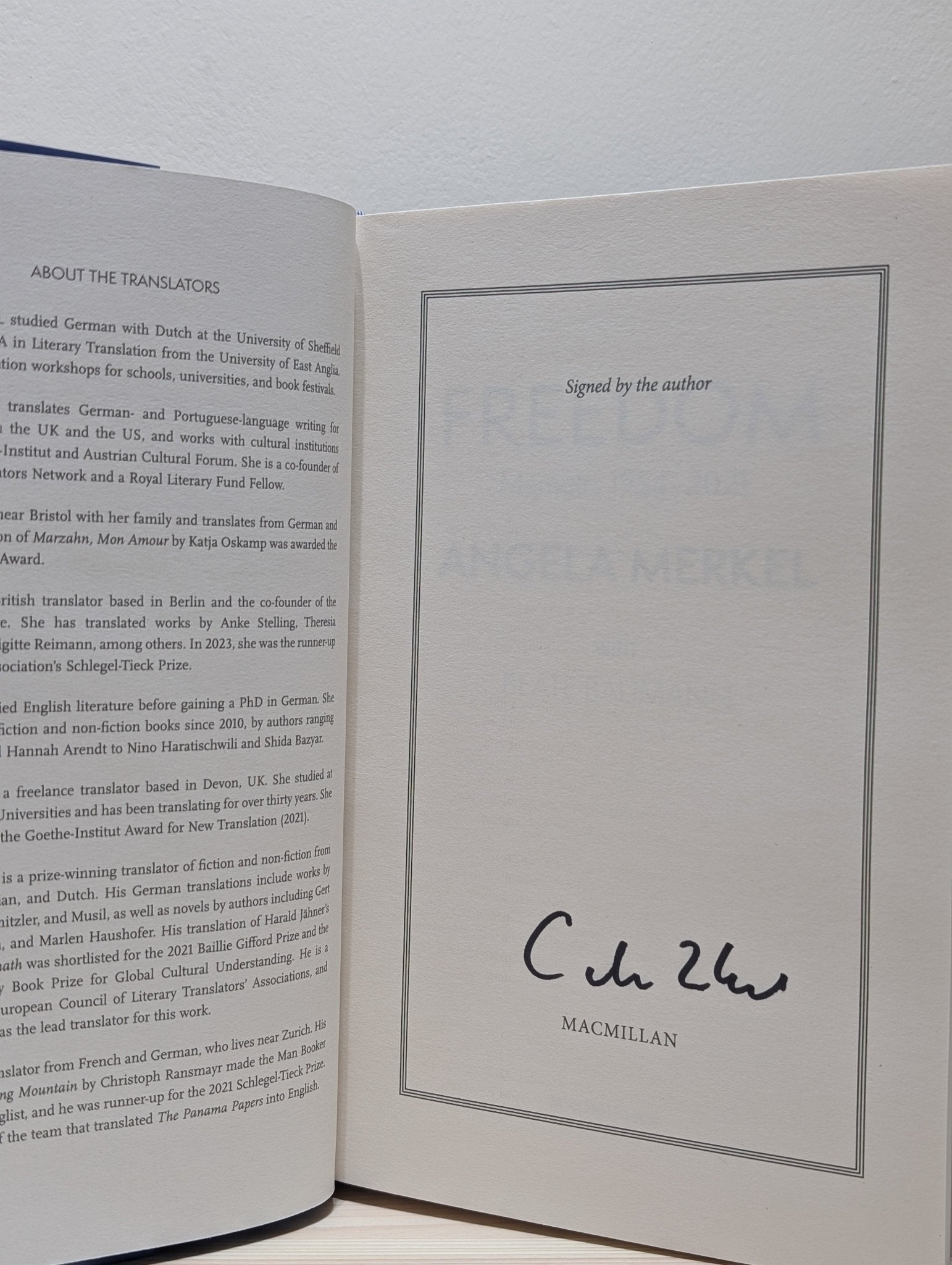 Freedom: Memories 1954 - 2021 by Angela Merkel (Signed First Edition) - Fialta Books