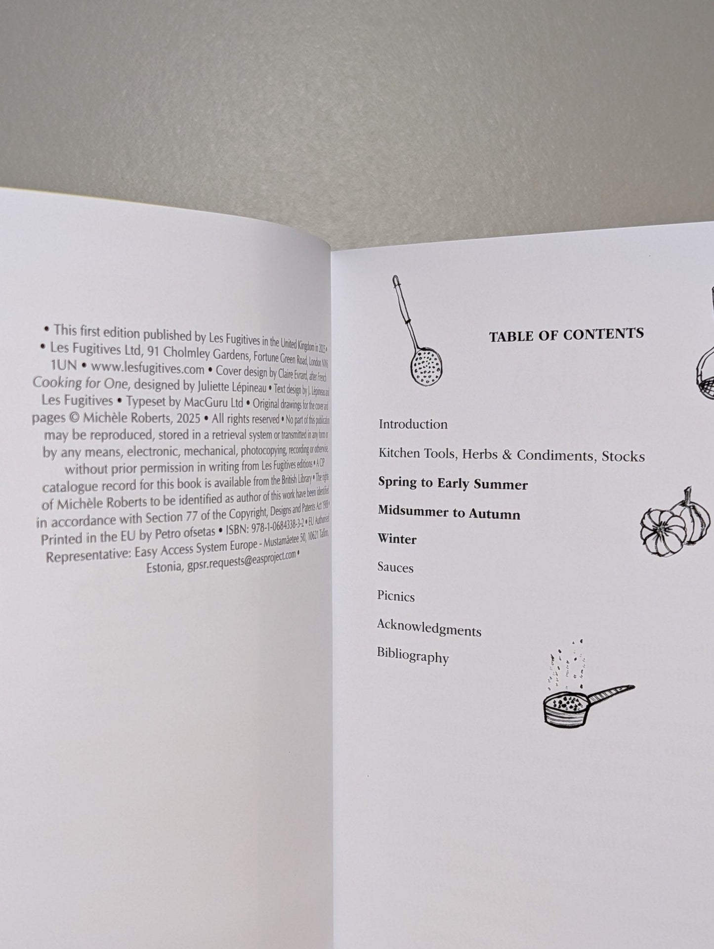 French Cooking for One; French Cooking for Two by Michele Roberts (Signed First Edition) - Fialta Books