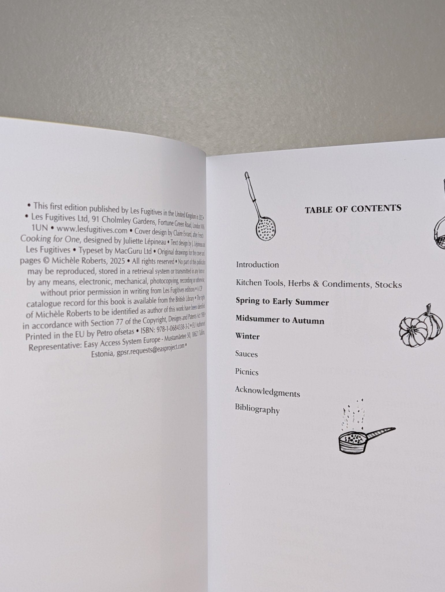 French Cooking for One; French Cooking for Two by Michele Roberts (Signed First Edition) - Fialta Books