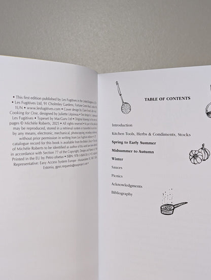 French Cooking for One; French Cooking for Two by Michele Roberts (Signed First Edition) - Fialta Books