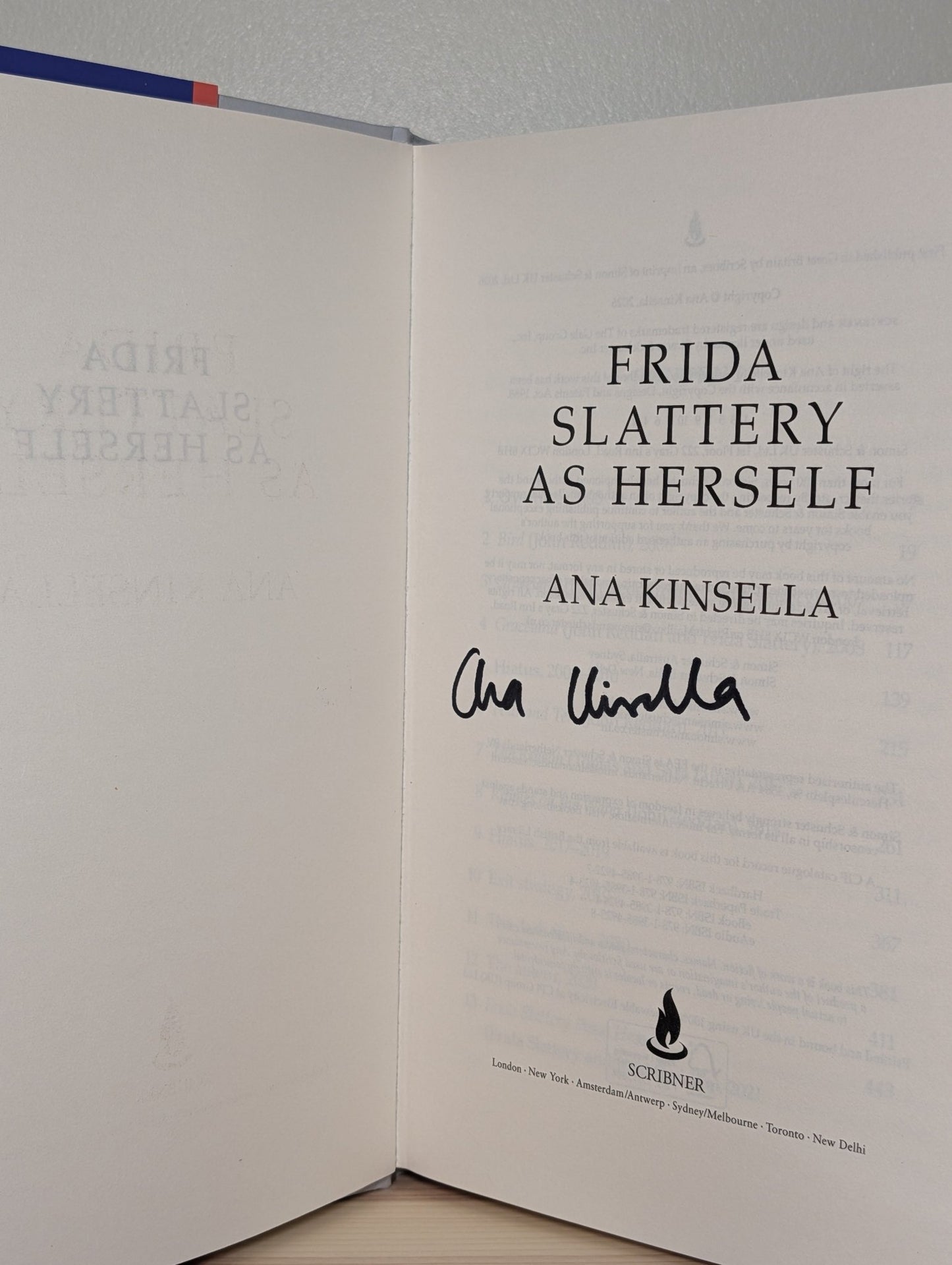 Frida Slattery As Herself by Ana Kinsella (Signed First Edition) - Fialta Books