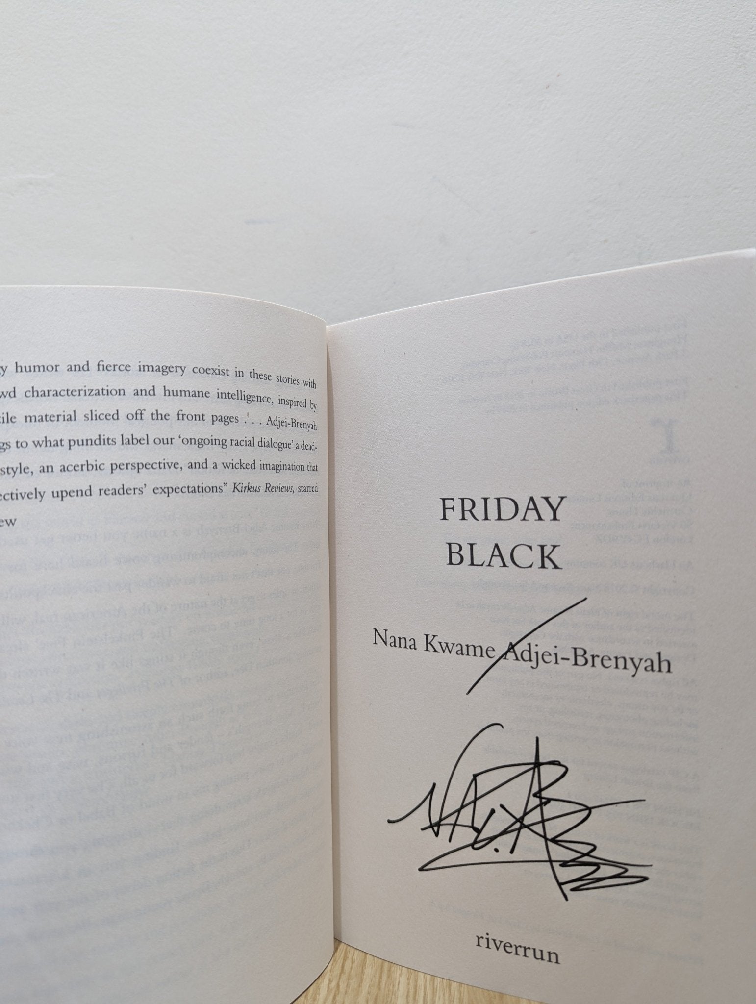 Friday Black by Nana Kwame Adjei - Brenyah (Signed) - Fialta Books