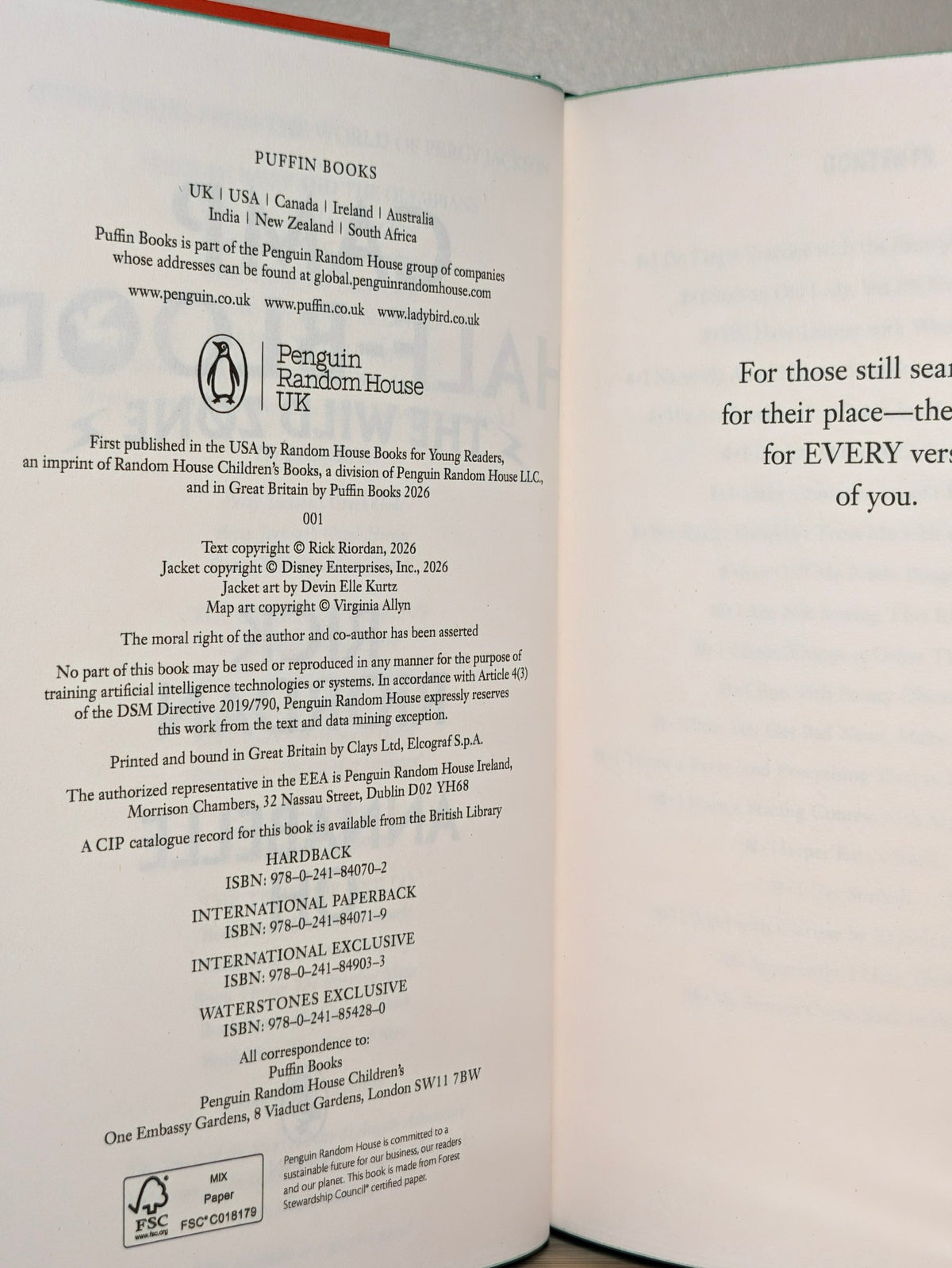 From the World of Percy Jackson by Rick Riordan (Signed First Edition) - Fialta Books