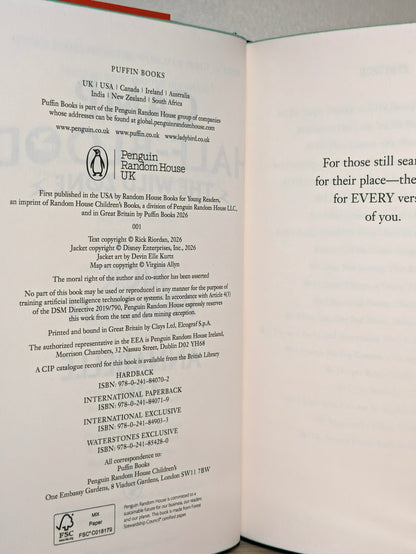 From the World of Percy Jackson by Rick Riordan (Signed First Edition) - Fialta Books