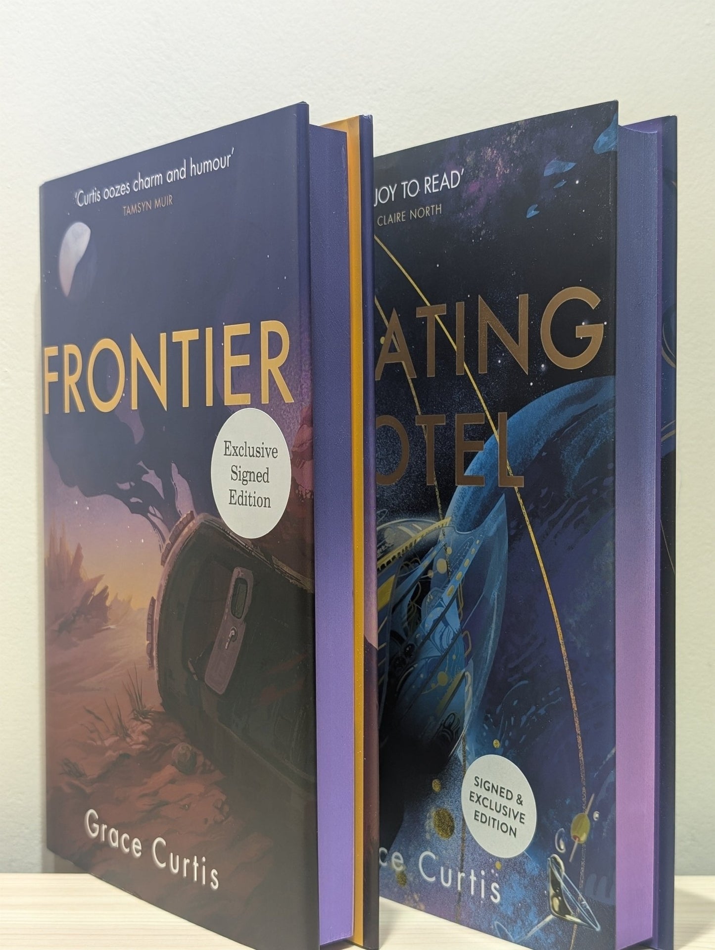 Frontier; Floating Hotel by Grace Curtis (Signed First Edition with sprayed edges) - Fialta Books