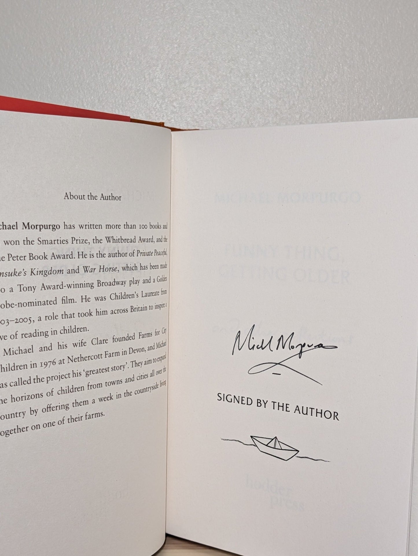 Funny Thing, Getting Older by Michael Morpurgo (Signed First Edition) - Fialta Books