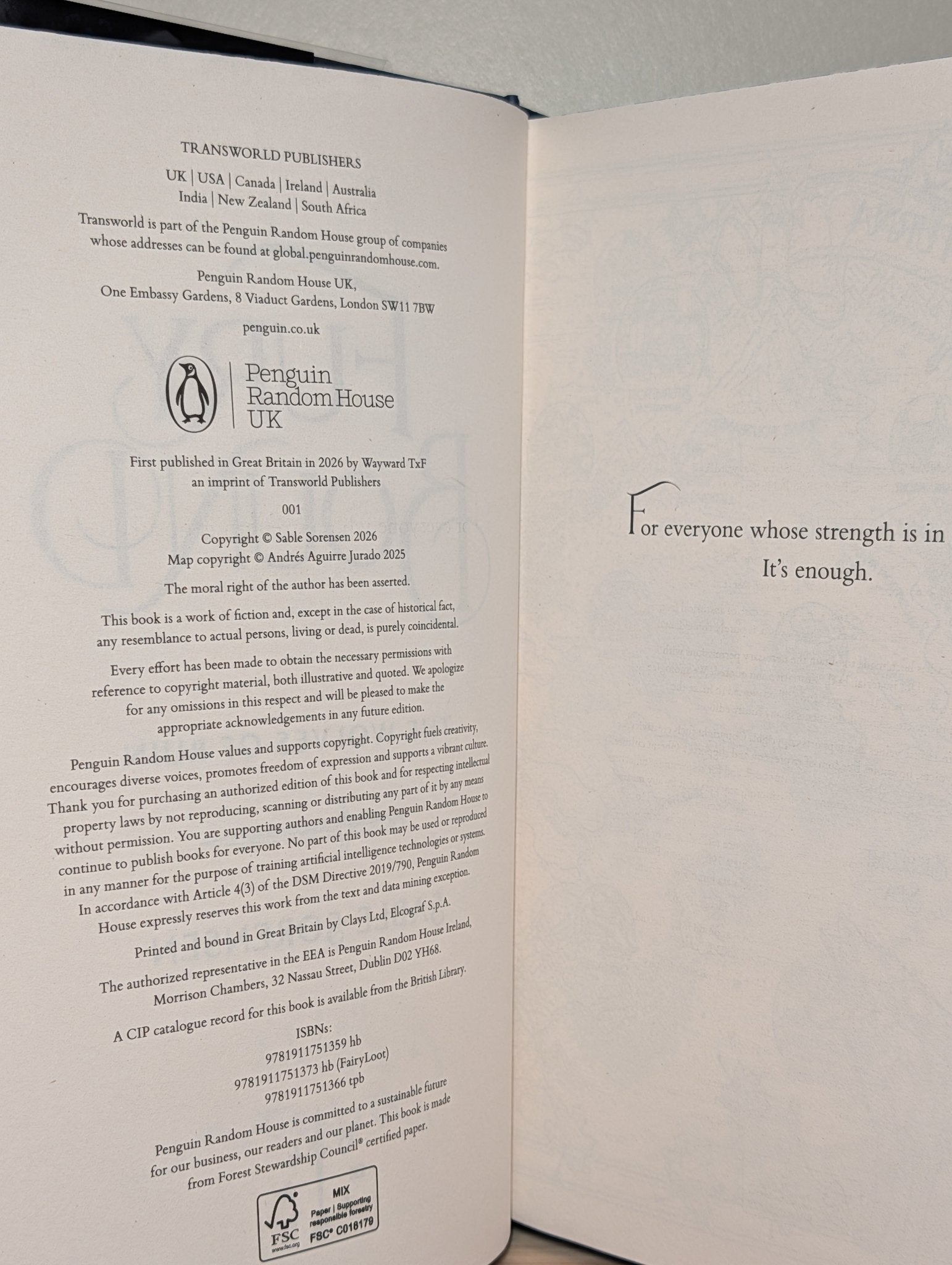 Fury Bound by Sable Sorensen (Signed Numbered First Edition with sprayed edges) - Fialta Books