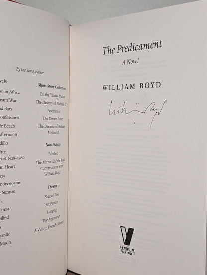 Gabriel's Moon; The Predicament by William Boyd (Signed First Edition) - Fialta Books