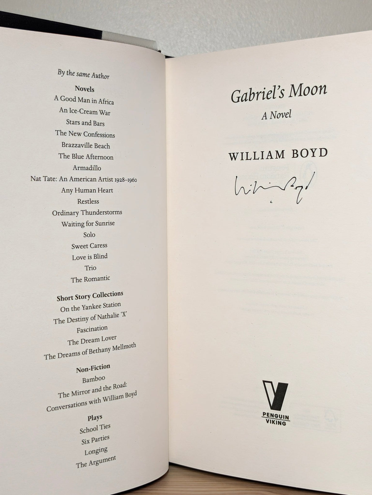 Gabriel's Moon; The Predicament; Cold Sunset by William Boyd (Signed First Edition Set) - Fialta Books