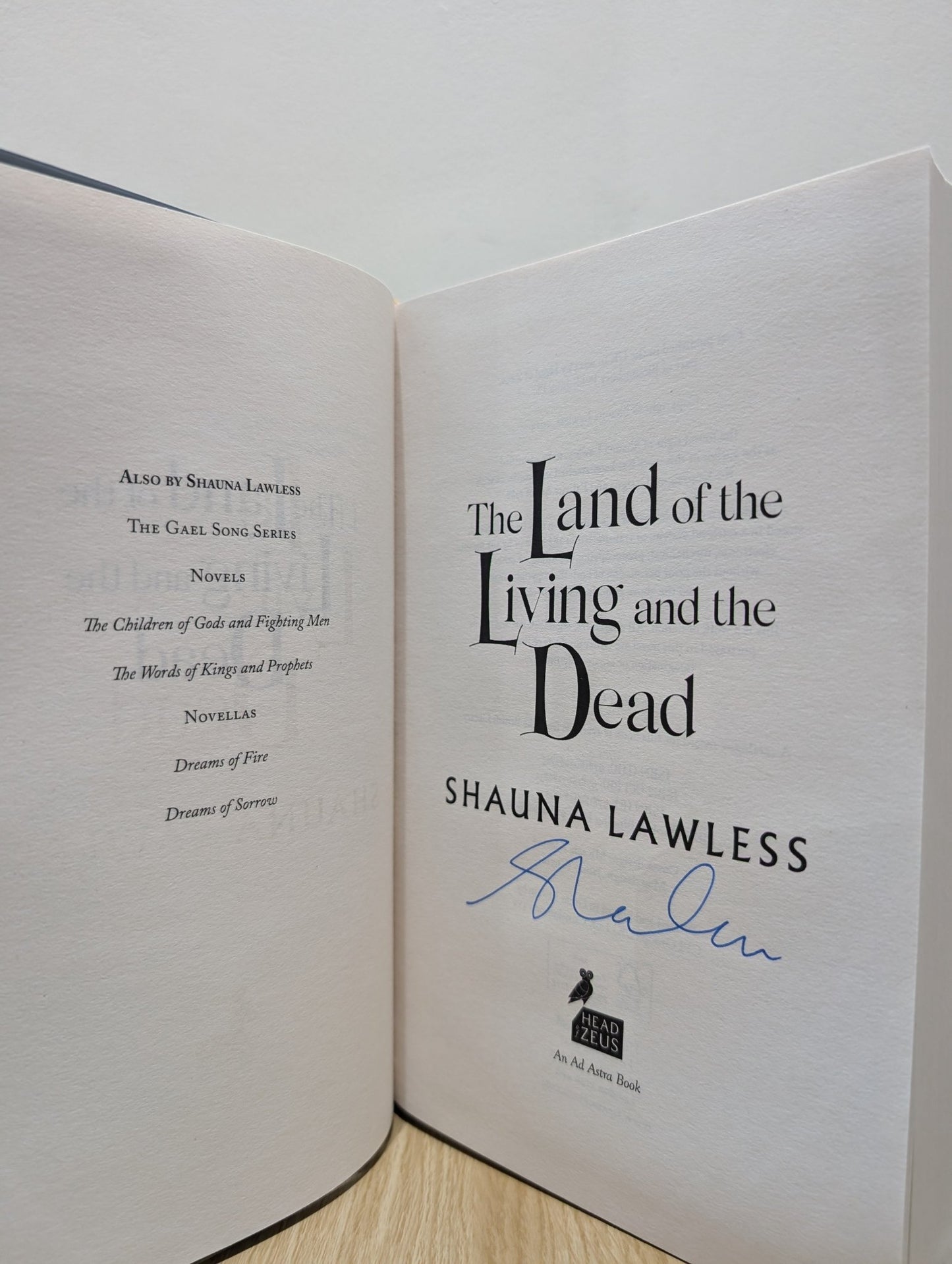Gael Song: Children of Gods and Fighting Men; Words of Kings and Prophets; Land of Living and Dead by Shauna Lawless (Signed) - Fialta Books
