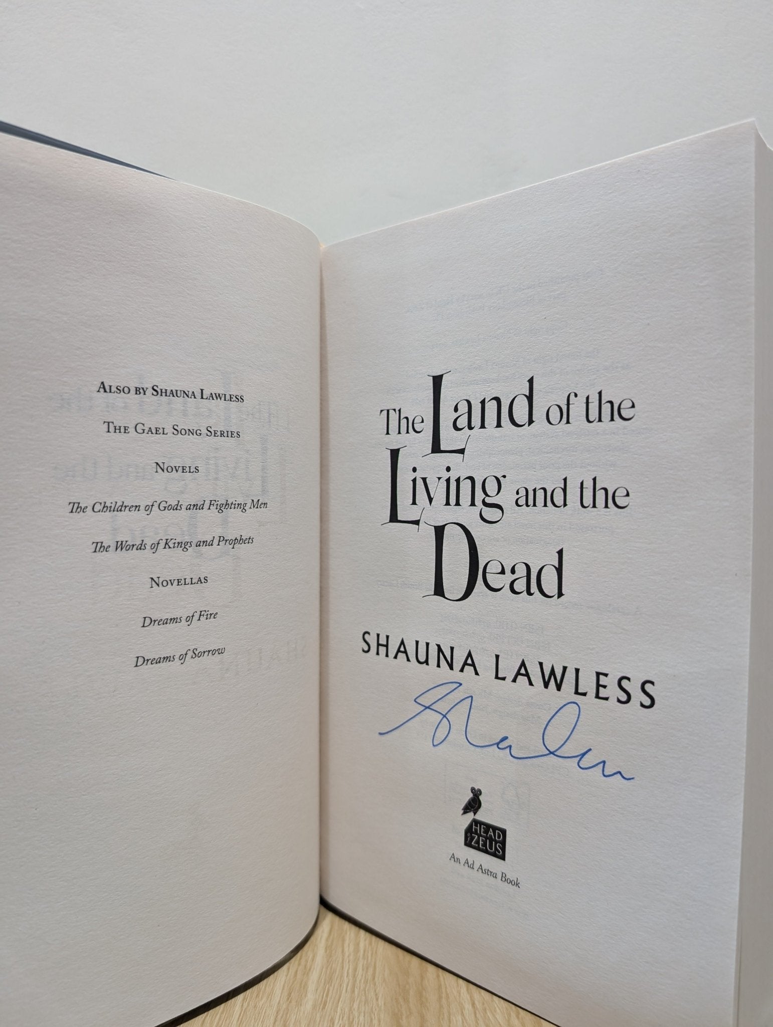 Gael Song: Children of Gods and Fighting Men; Words of Kings and Prophets; Land of Living and Dead by Shauna Lawless (Signed) - Fialta Books