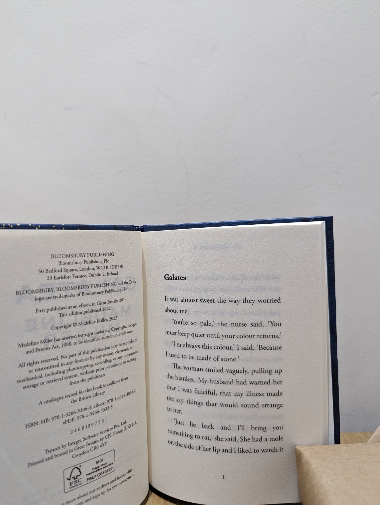 Galatea by Madeline Miller (First Edition) - Fialta Books