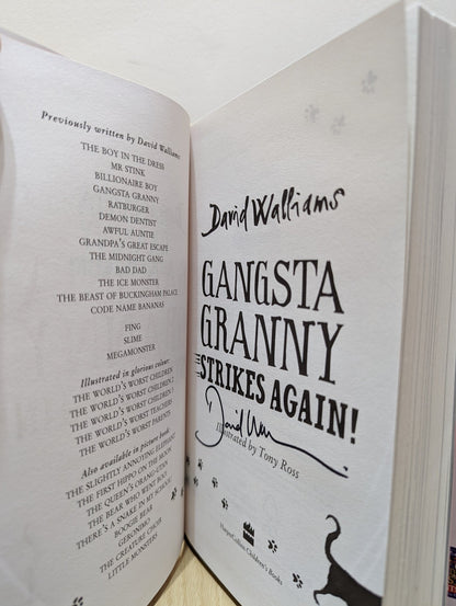 Gangsta Granny Strikes Again! by David Walliams (Signed First Edition) - Fialta Books