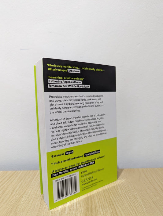 Gay Bar: Why We Went Out by Jeremy Atherton Lin (Signed First Paperback Edition) - Fialta Books