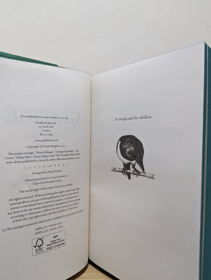 George: A Magpie Memoir by Frieda Hughes (Signed First Edition with sprayed edges) - Fialta Books