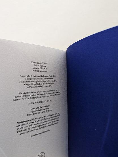 Getting Lost by Annie Ernaux (Signed First Edition) - Fialta Books