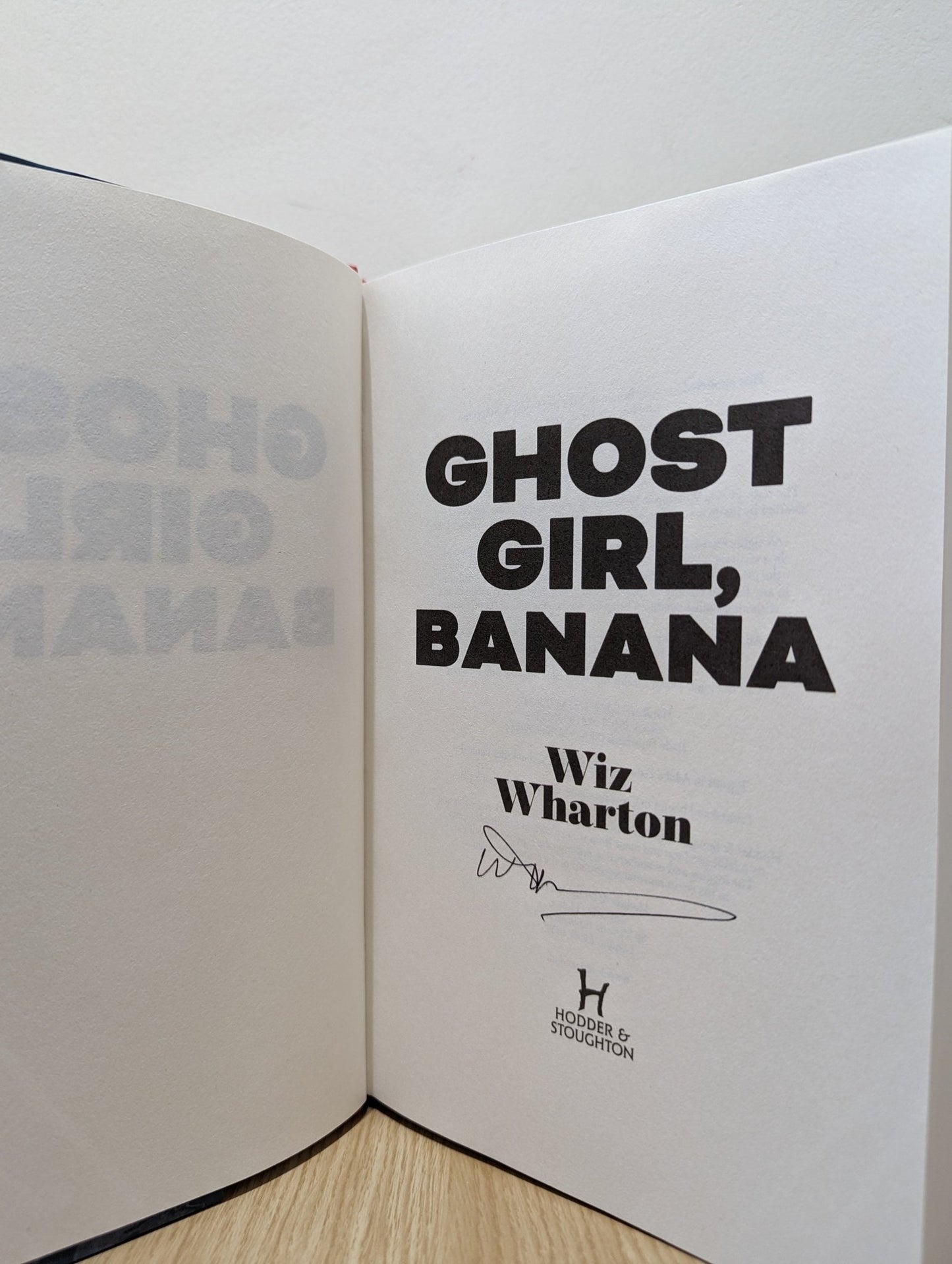 Ghost Girl, Banana by Wiz Wharton (Signed First Edition) - Fialta Books