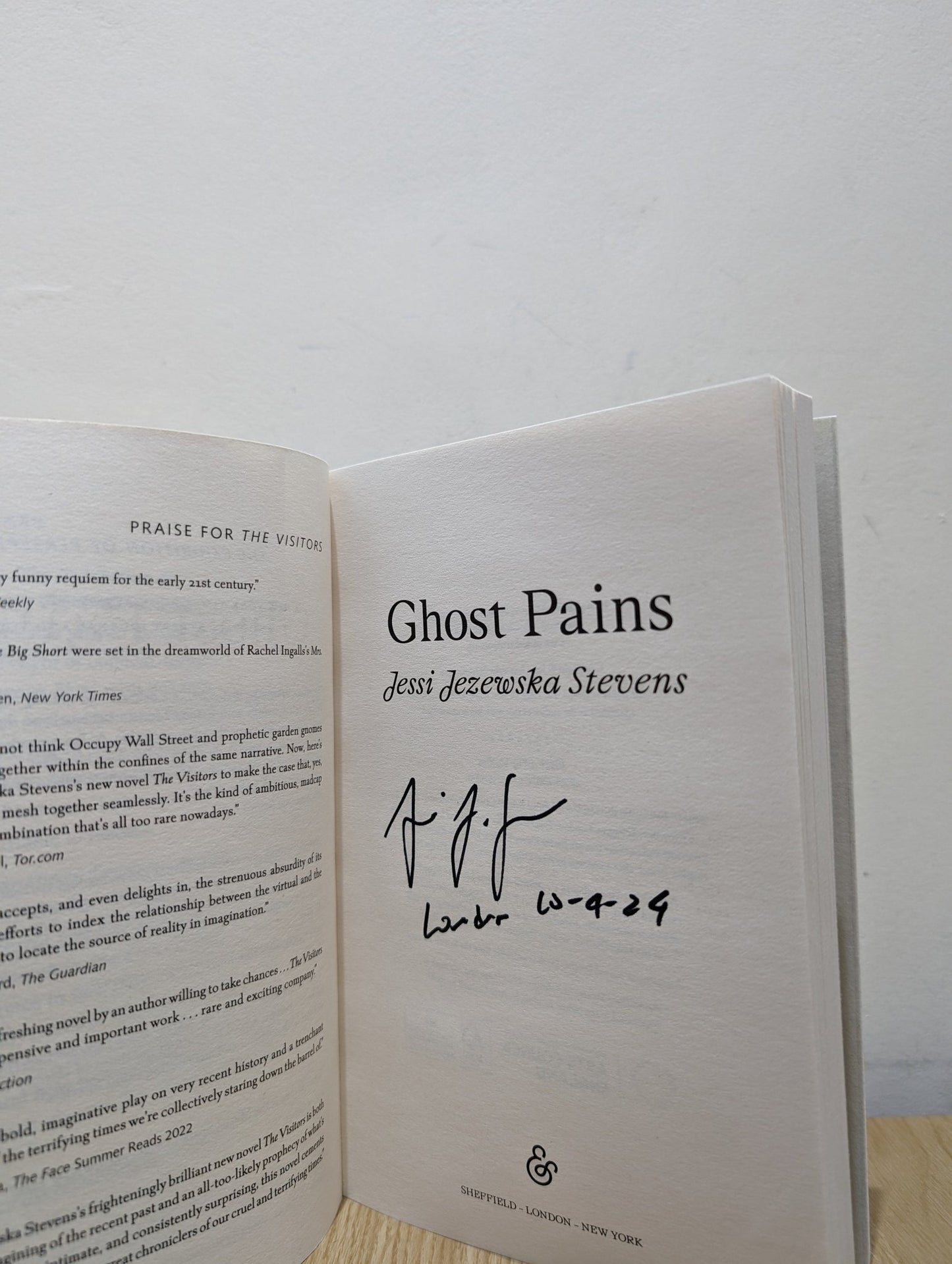 Ghost Pains by Jessi Jezewska Stevens (Signed First Edition) - Fialta Books