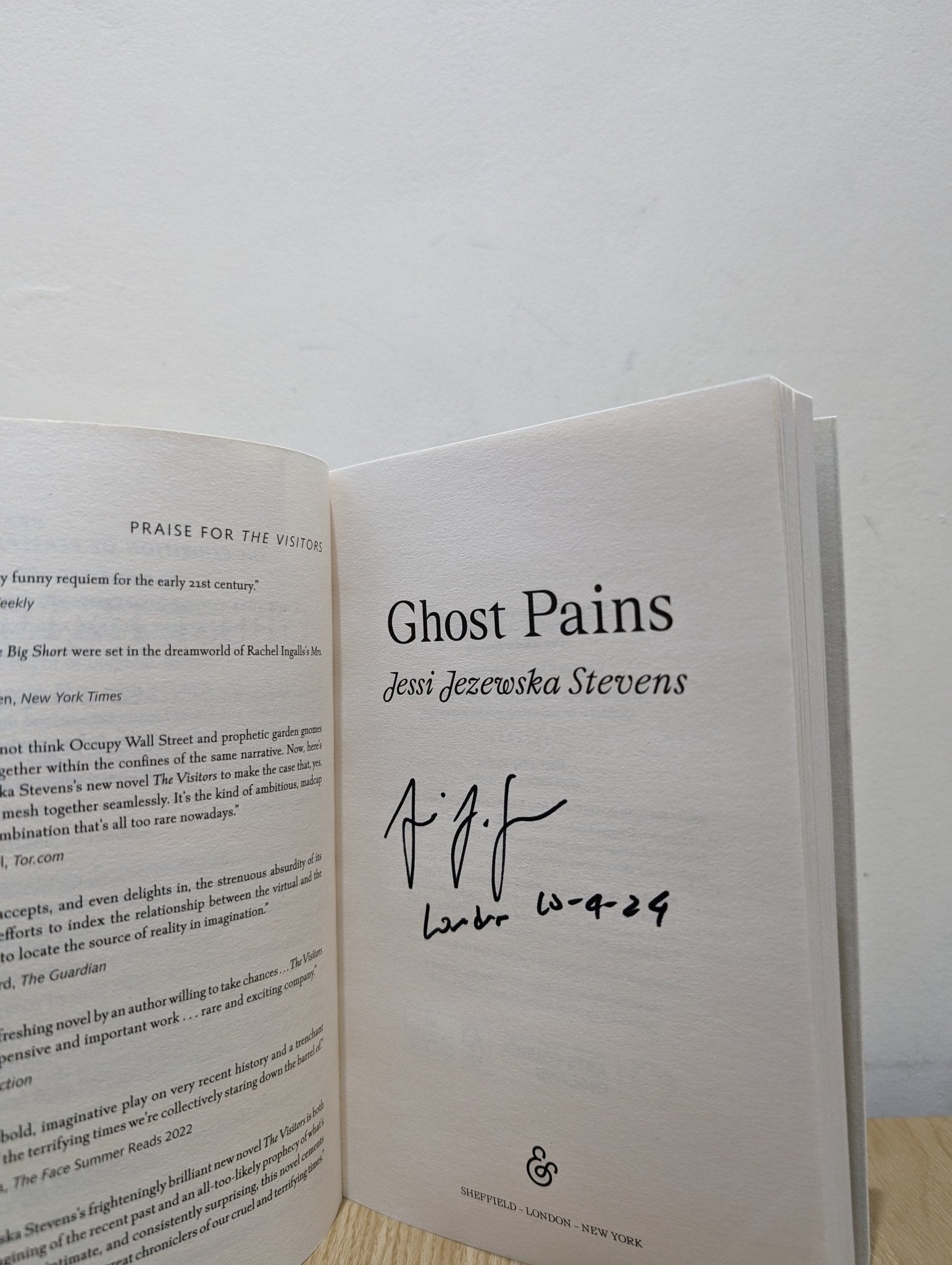 Ghost Pains by Jessi Jezewska Stevens (Signed First Edition) - Fialta Books