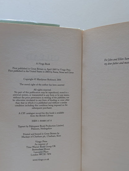 Gilead by Marilynne Robinson (First UK Edition) - Fialta Books