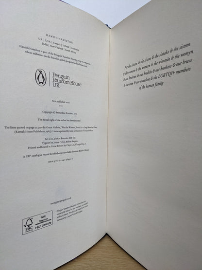 Girl, Woman, Other by Bernardine Evaristo - Fialta Books