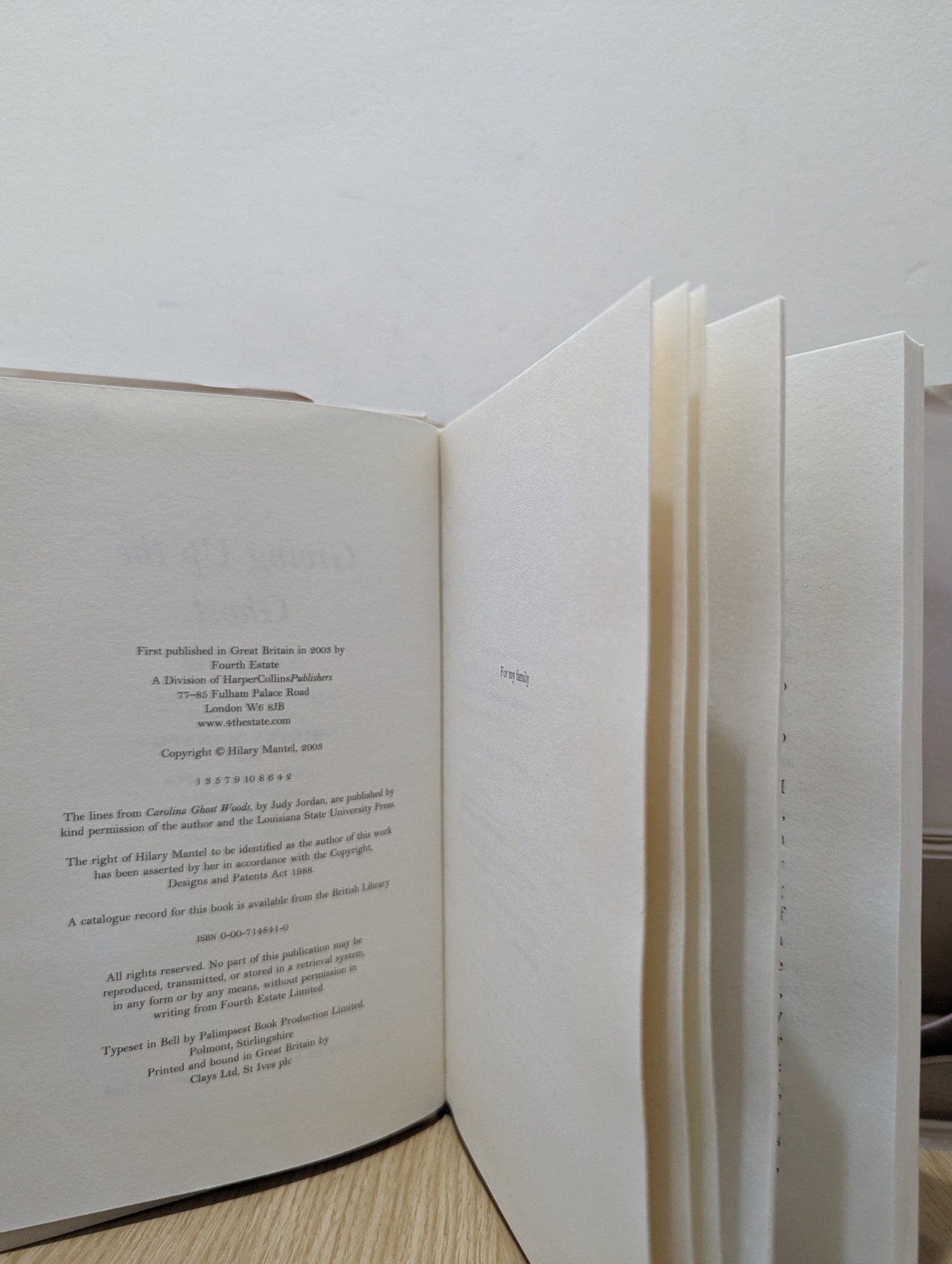 Giving Up the Ghost: A Memoir by Hilary Mantel (First Edition) - Fialta Books