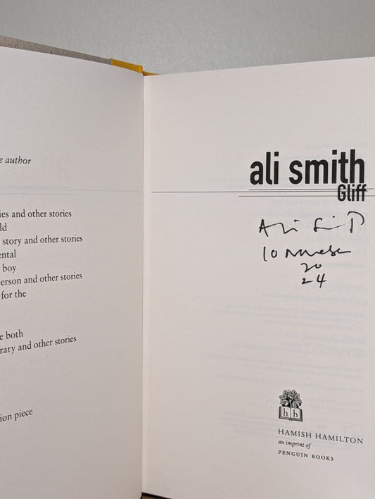 Gliff; Glyph by Ali Smith (Signed Dated First Edition) - Fialta Books