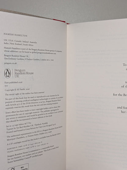 Gliff; Glyph by Ali Smith (Signed Dated First Edition) - Fialta Books