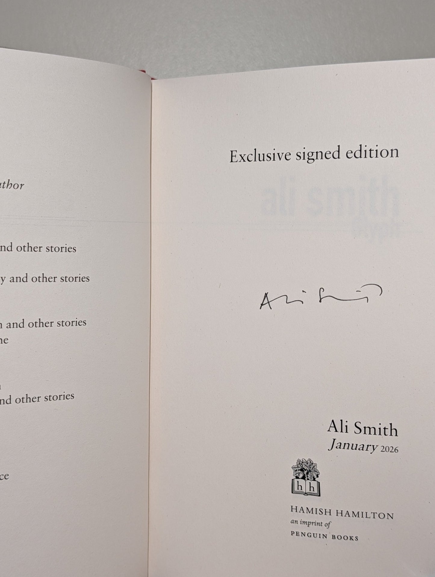 Gliff; Glyph by Ali Smith (Signed First Edition) - Fialta Books
