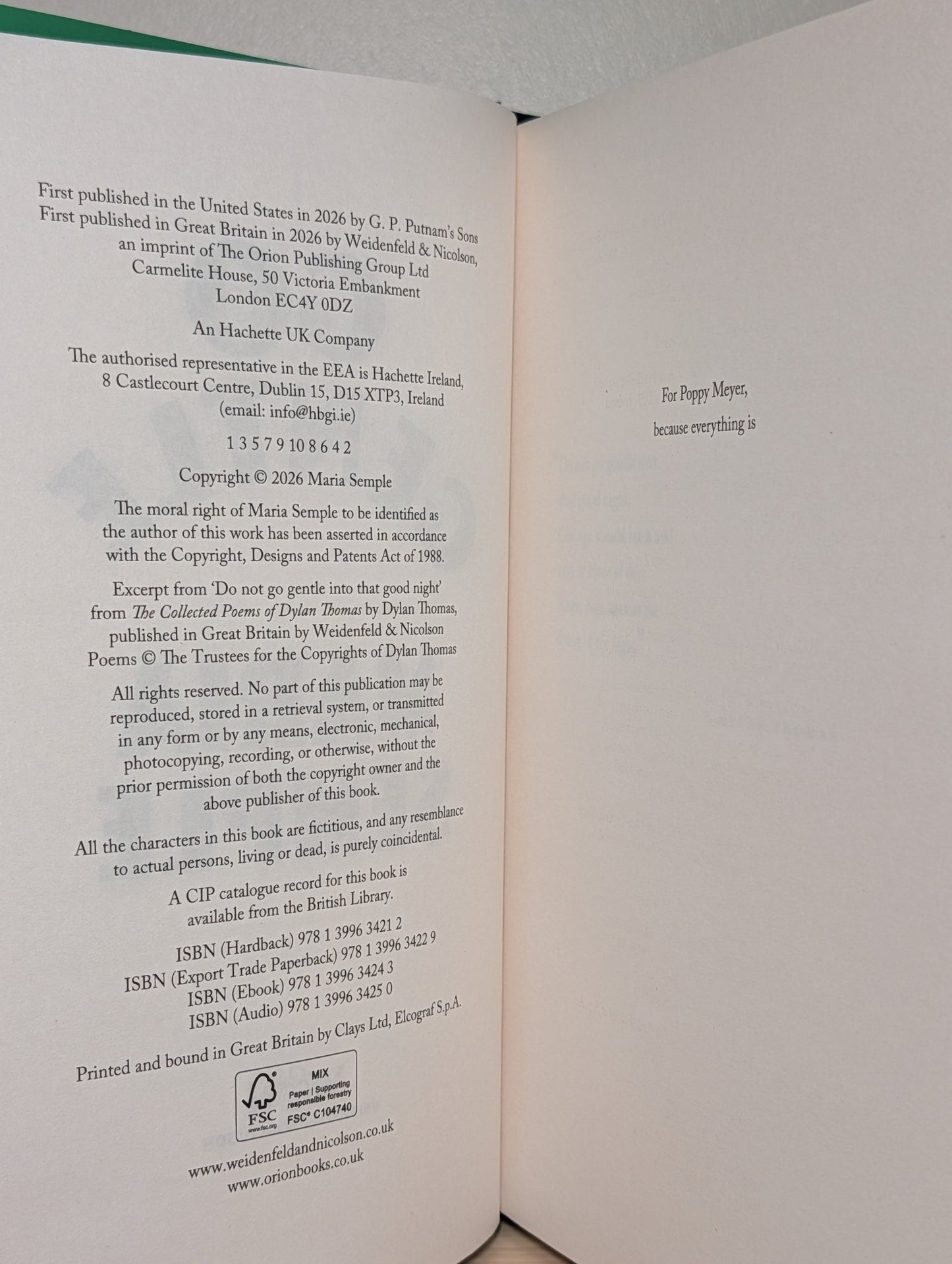 Go Gentle by Maria Semple (Signed First Edition) - Fialta Books