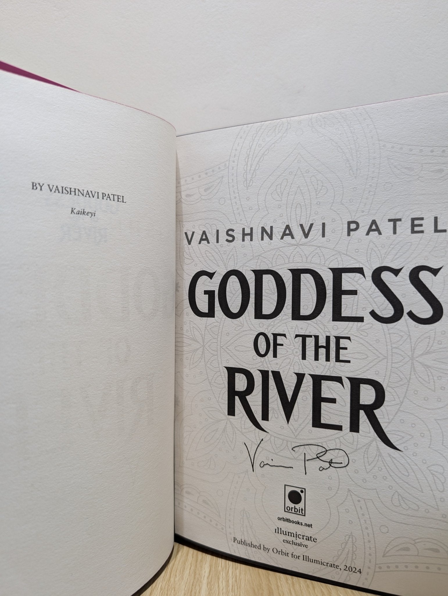 Goddess of the River by Vaishnavi Patel (Signed First Edition with sprayed edges) - Fialta Books