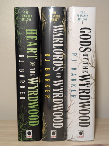 Gods of Wyrdwood; Warlords of Wyrdwood; Heart of Wyrdwood by RJ Barker (Signed with sprayed edges) - Fialta Books