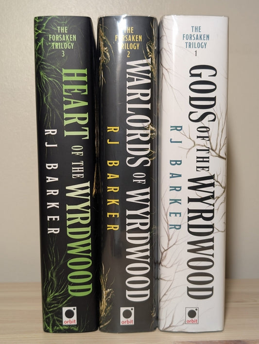 Gods of Wyrdwood; Warlords of Wyrdwood; Heart of Wyrdwood by RJ Barker (Signed with sprayed edges) - Fialta Books