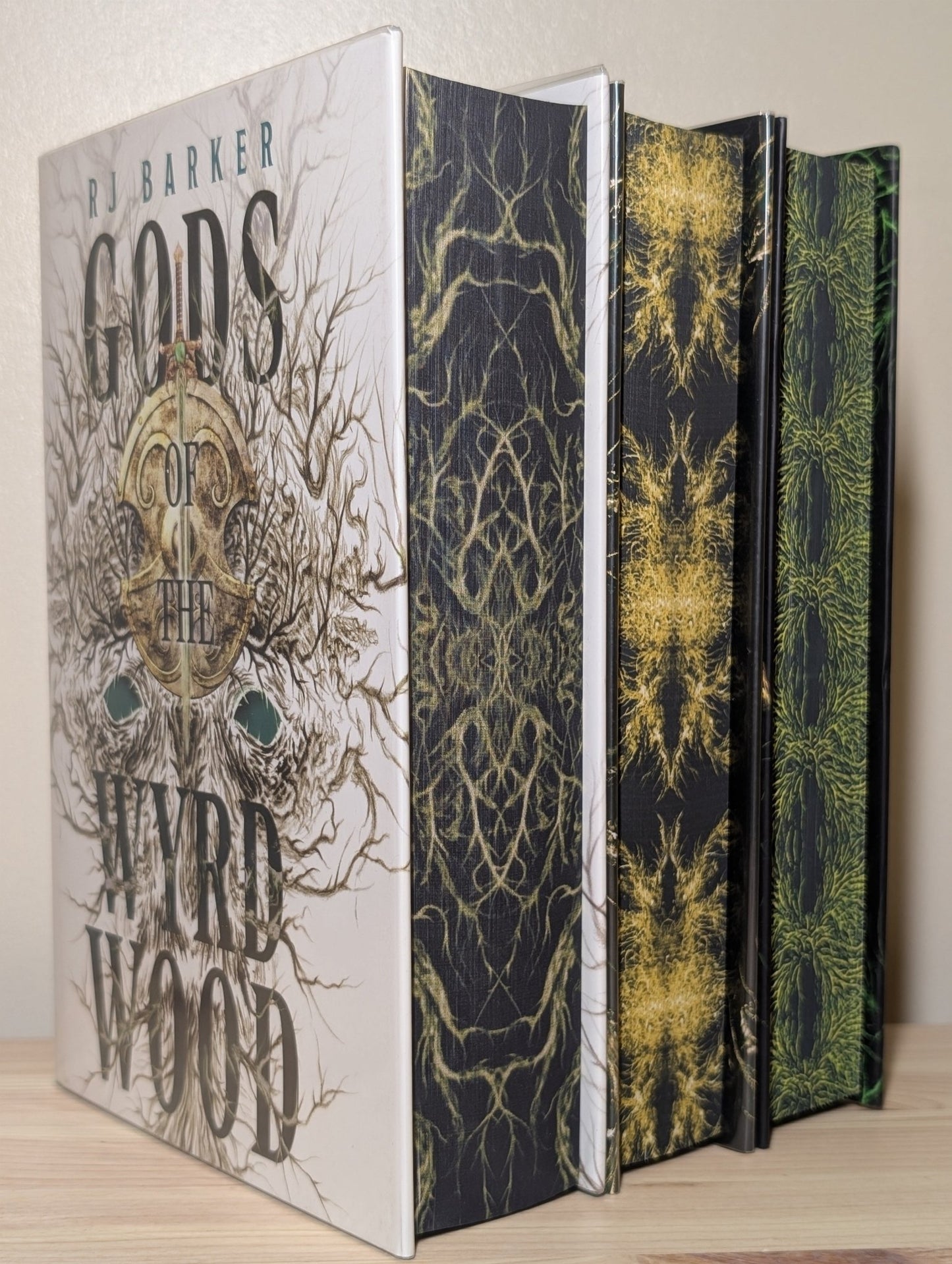 Gods of Wyrdwood; Warlords of Wyrdwood; Heart of Wyrdwood by RJ Barker (Signed with sprayed edges) - Fialta Books