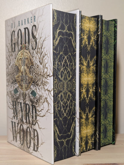 Gods of Wyrdwood; Warlords of Wyrdwood; Heart of Wyrdwood by RJ Barker (Signed with sprayed edges) - Fialta Books
