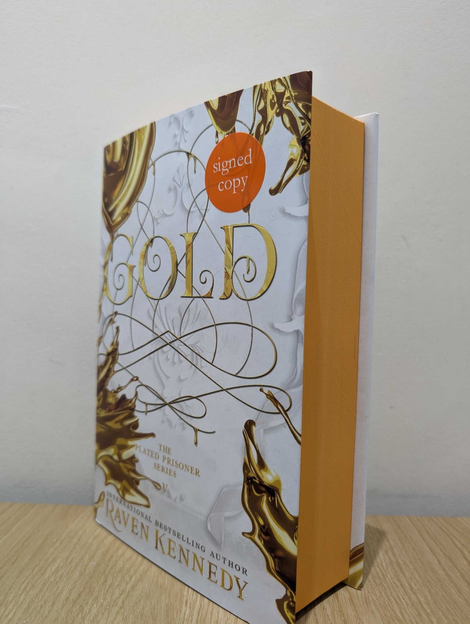 Gold: Plated Prisoner 5 by Raven Kennedy (Signed First Edition with sprayed edges) - Fialta Books