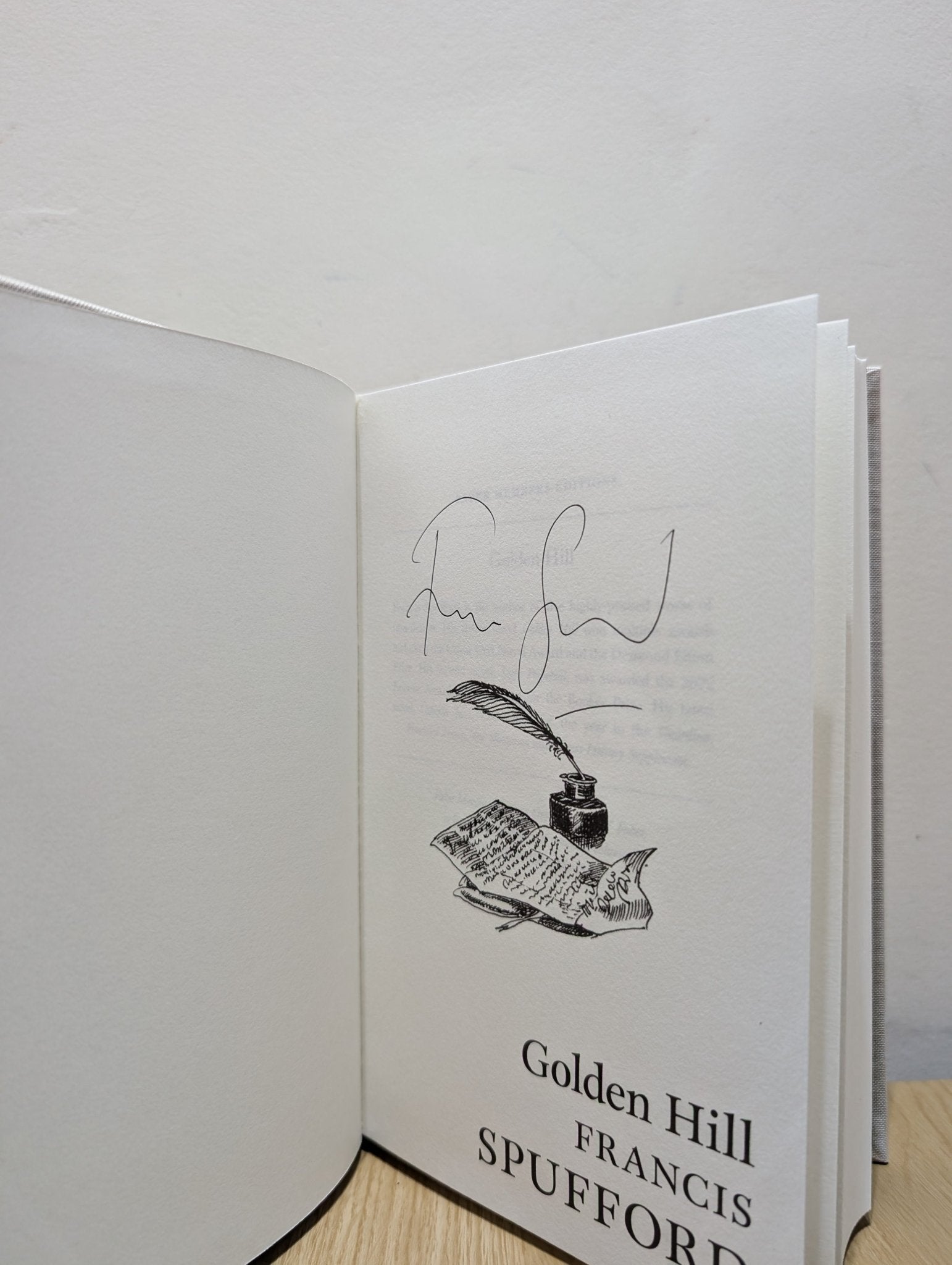 Golden Hill by Francis Spufford (Signed Collector's Edition) - Fialta Books