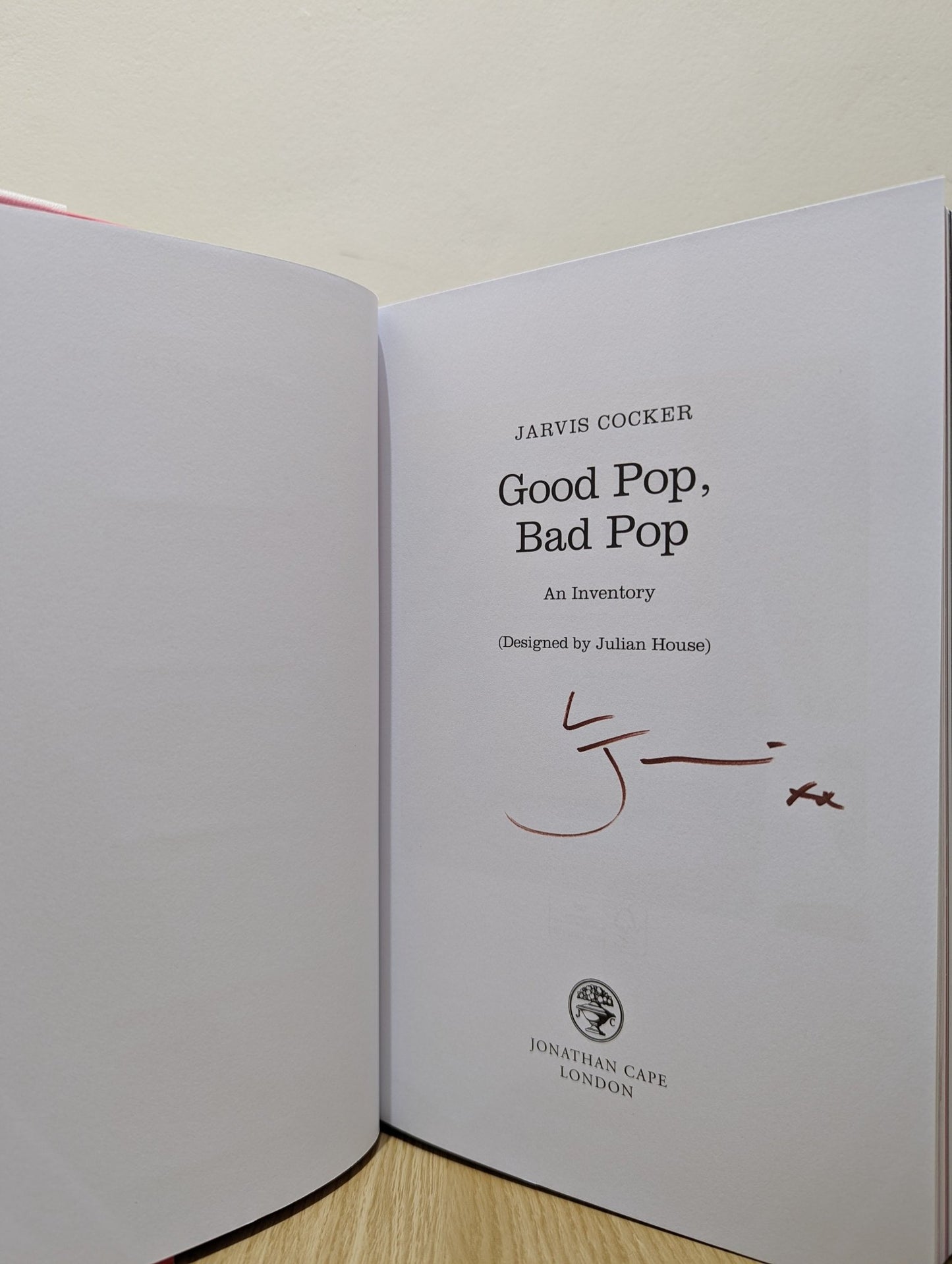 Good Pop, Bad Pop by Jarvis Cocker (Signed First Edition) - Fialta Books