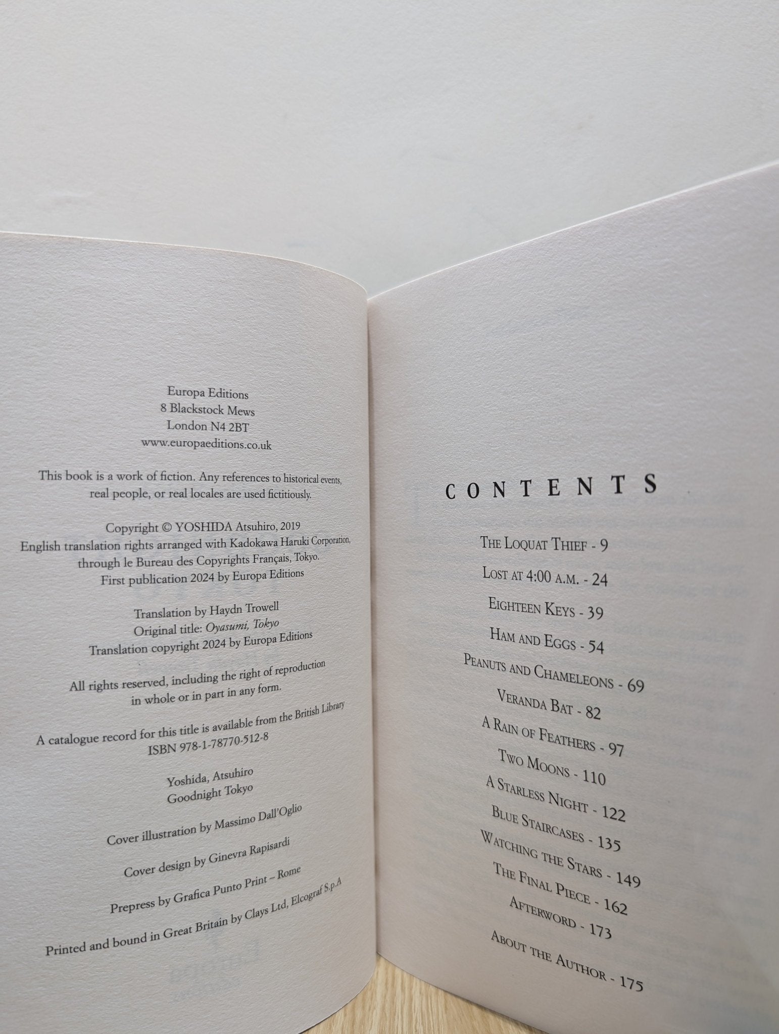 Goodnight Tokyo by Atsuhiro Yoshida (Signed First Edition) - Fialta Books