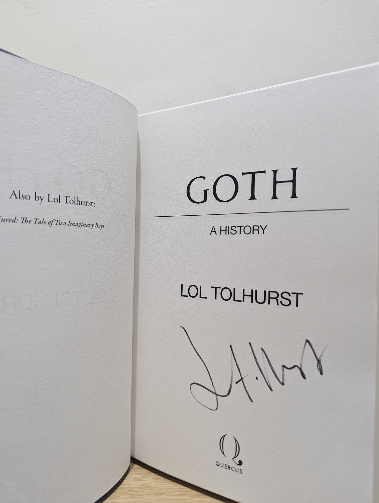 Goth: A History by Lol Tolhurst (Signed First Edition) - Fialta Books