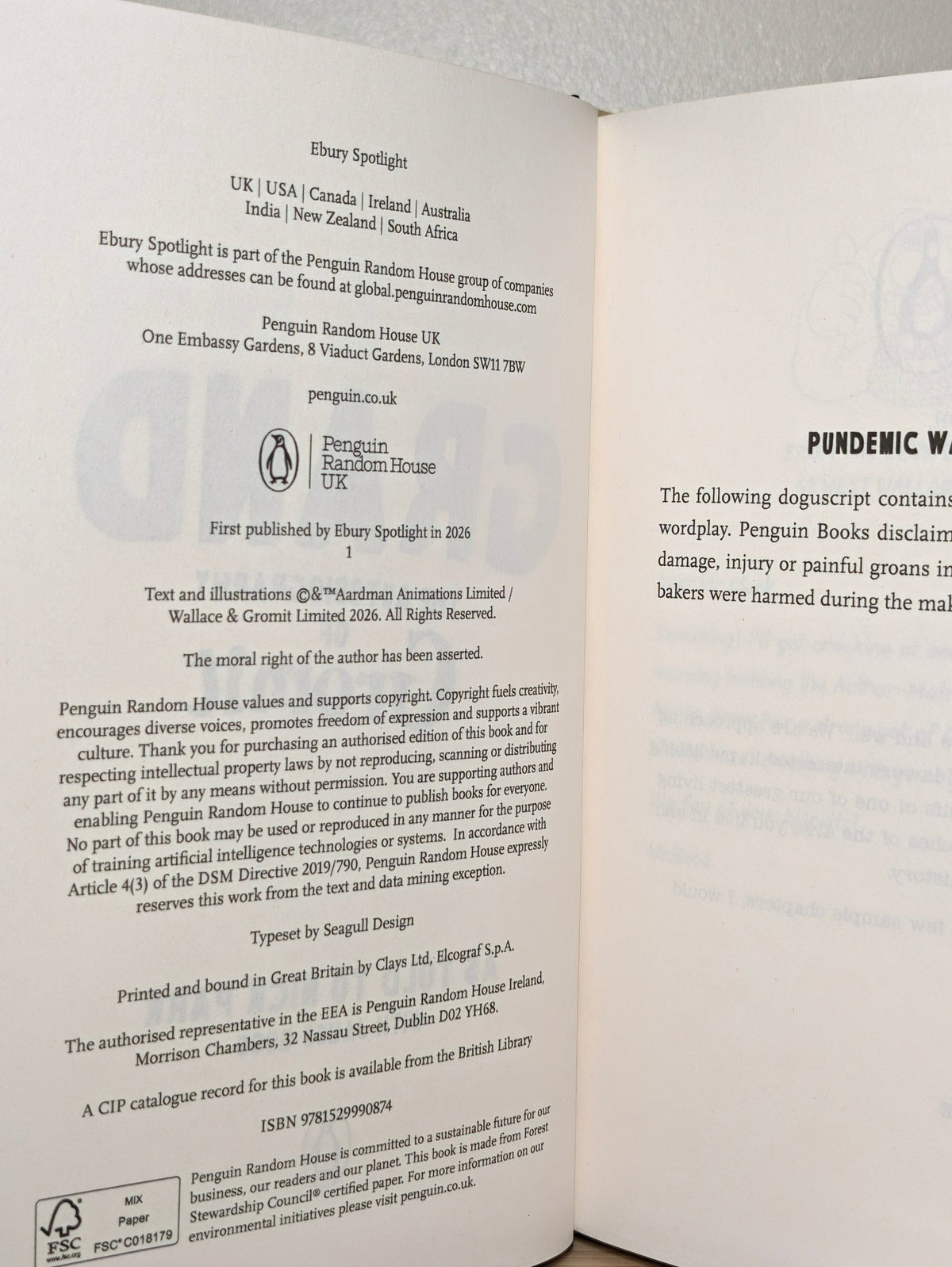 Grand: The Autobiography of Gromit by Nick Park (Signed First Edition with sprayed edges) - Fialta Books