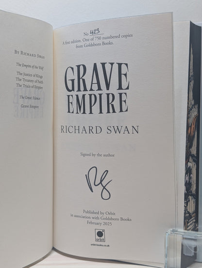 Grave Empire by Richard Swan (Signed Numbered First Edition with sprayed edges) - Fialta Books