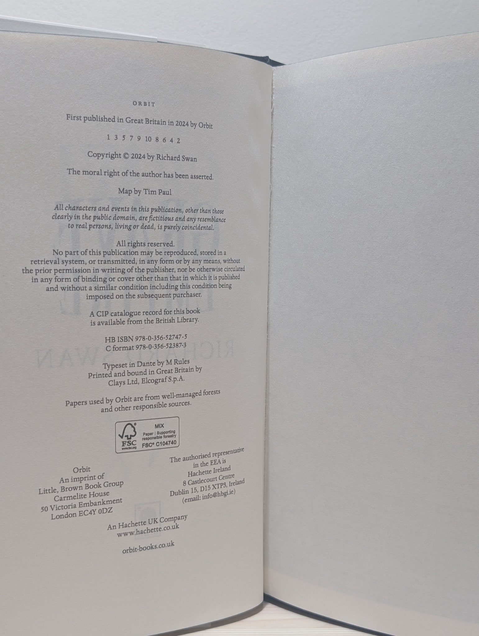 Grave Empire by Richard Swan (Signed Numbered First Edition with sprayed edges) - Fialta Books