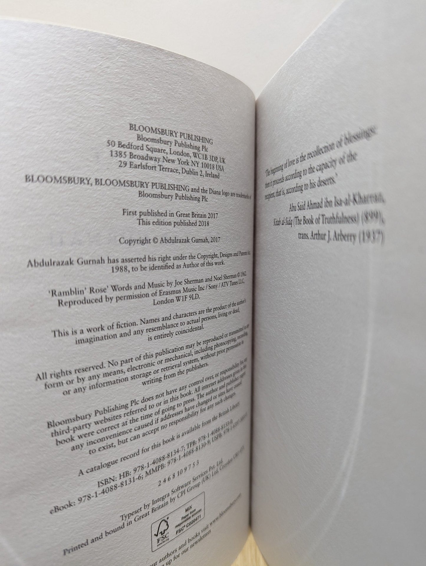 Gravel Heart by Abdulrazak Gurnah - Fialta Books