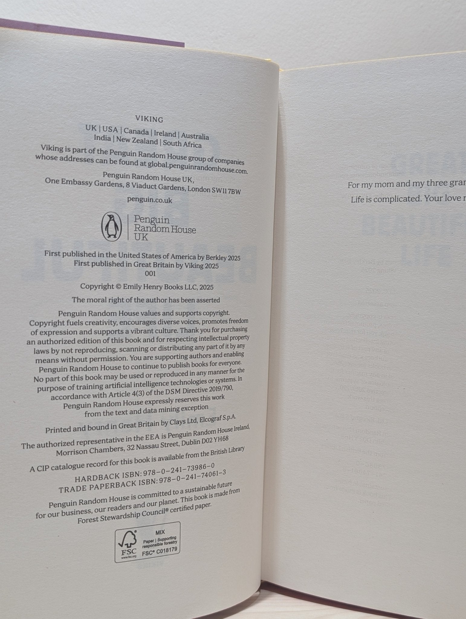 Great Big Beautiful Life by Emily Henry (Signed First Edition with sprayed edges) - Fialta Books