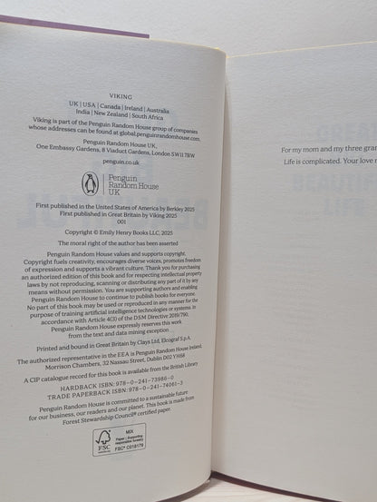 Great Big Beautiful Life by Emily Henry (Signed First Edition with sprayed edges) - Fialta Books