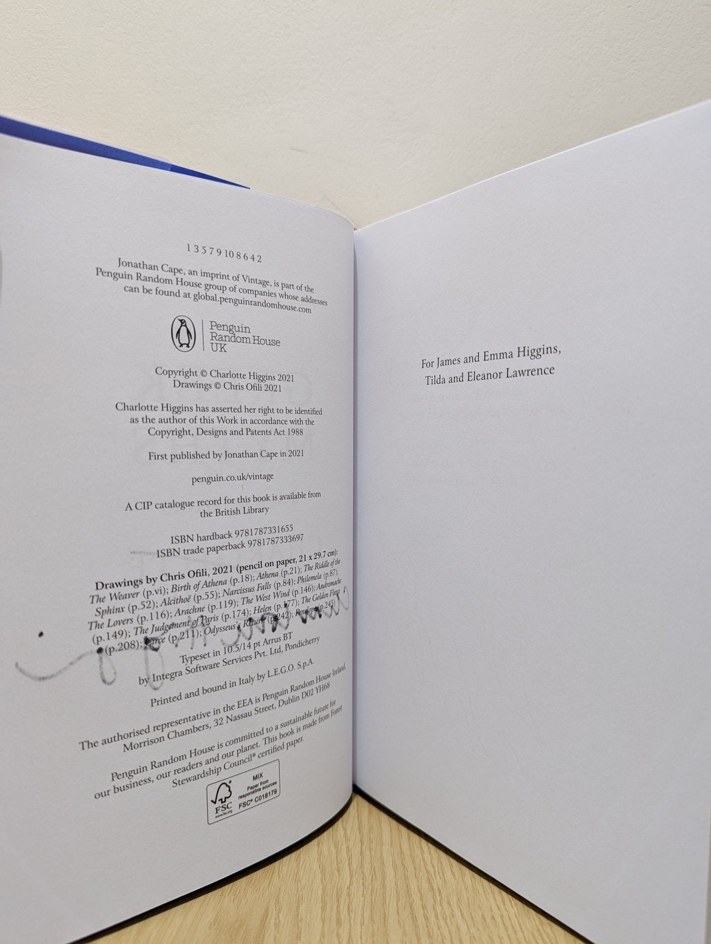 Greek Myths: A New Retelling by Charlotte Higgins (Signed First Edition) - Fialta Books