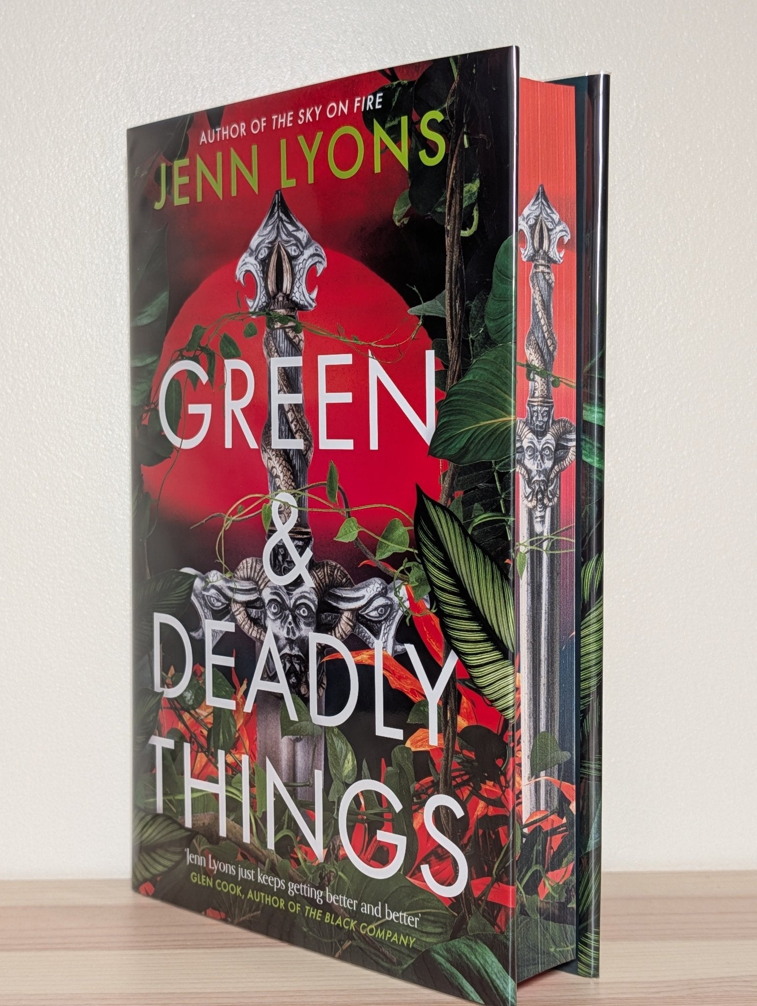 Green and Deadly Things by Jenn Lyons (Signed First Edition with sprayed edges) - Fialta Books